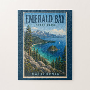 Emerald Bay State Park Californië Illustratie Legpuzzel
