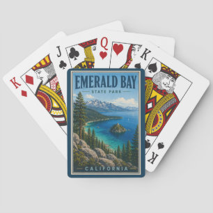Emerald Bay State Park Californië Illustratie Pokerkaarten