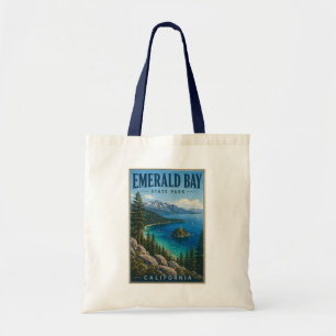 Emerald Bay State Park Californië Illustratie Tote Bag