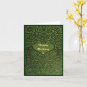 Emerald Beauty Happy Birthday Greeting Card Kaart (Gele Bloem)