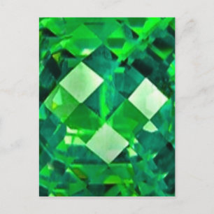 EMERALD BIRTHSTONE GEM BRIEFKAART