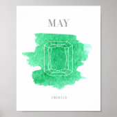 Emerald Birthstone Poster (Voorkant)
