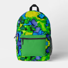 Emerald Bliss Bedrukte Rugzak