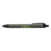 Emerald & Blush Botanisch patroon Pen (Bovenkant)