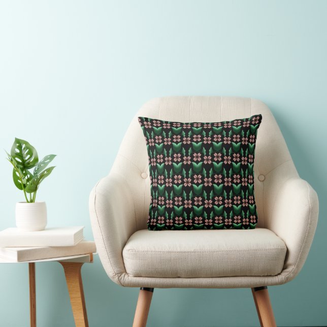 Emerald & Blush Botanische Worpkussen  Kussen (Stoel)