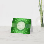 Emerald Bokeh 30e Verjaardagskaart Bedankt (Voorkant)