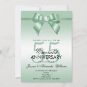 Emerald Boog & Lint 55e trouwjubileum Kaart (Voorkant)