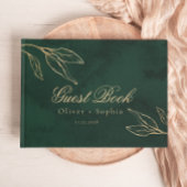 Emerald Botanicel Enchanted Green and Gold Wedding Gastenboek