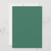 Emerald Bourgondië Rozen Bruiloft Kaart (Achterkant)