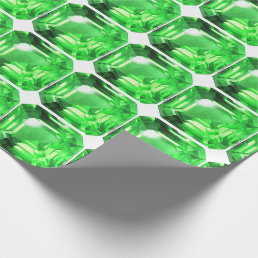 Emerald, Bright Green Cadeaupapier (Hoek)