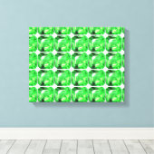 Emerald, Bright Green Canvas Afdruk (Insitu (Houten vloer))