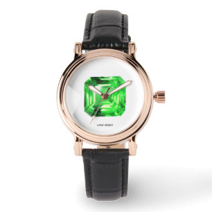 Emerald, Bright Green Horloge