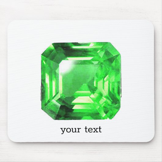 Emerald, Bright Green Muismat (Voorkant)