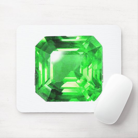 Emerald, Bright Green Muismat (Met muis)