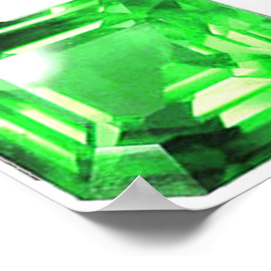 Emerald, Bright Green Poster (Hoek)