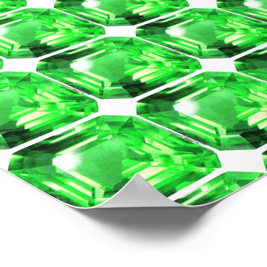 Emerald, Bright Green Poster (Hoek)