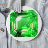 Emerald, Bright Green Ronde Button 6,0 Cm (In situ)