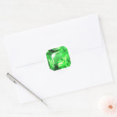 Emerald, Bright Green Ronde Sticker (Envelop)