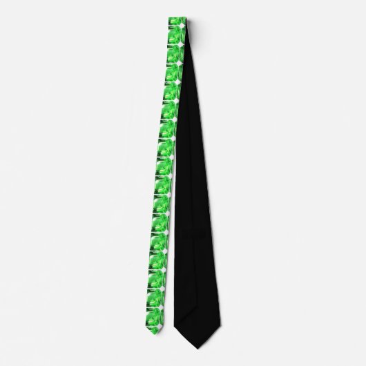 Emerald, Bright Green Stropdas (Achterkant)
