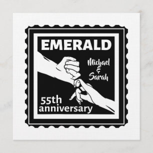 Emerald bruiloft 55 jaar kaart