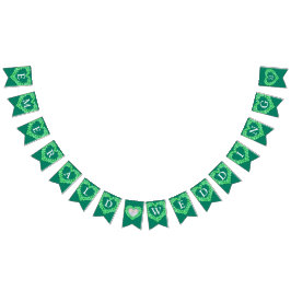 Emerald bruiloft 55e verjaardag aangepaste foto vlaggetjes