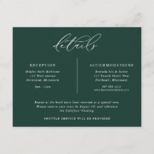 Emerald bruiloft details Elegant