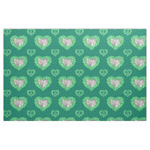 Emerald bruiloft jubileum aangepaste foto patroon stof (Fat Quarter)