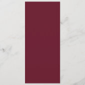 Emerald Bruiloftsmenu Bordeaux met Naam Menu (Achterkant)