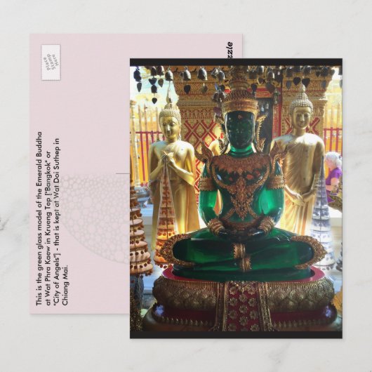Emerald Buddha, Chiang Mai, Thailand Briefkaart (Voorkant / Achterkant)
