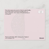 Emerald Buddha, Chiang Mai, Thailand Briefkaart (Achterkant)