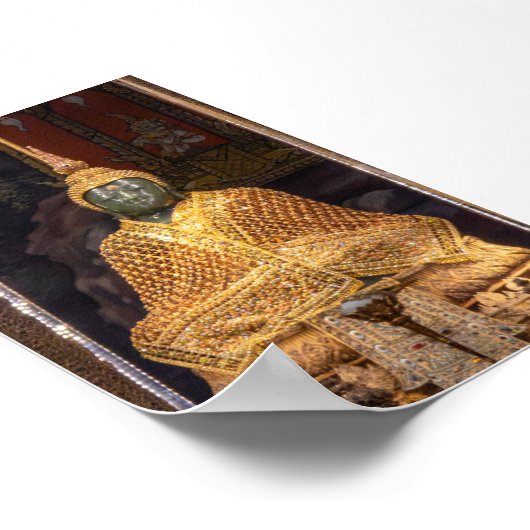 Emerald Buddha statue Poster (Hoek)