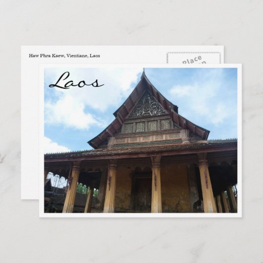 emerald buddha temple briefkaart (Voorkant / Achterkant)