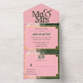 Emerald Canyon Roos Weddenschap in één uitnodiging (Binnen)