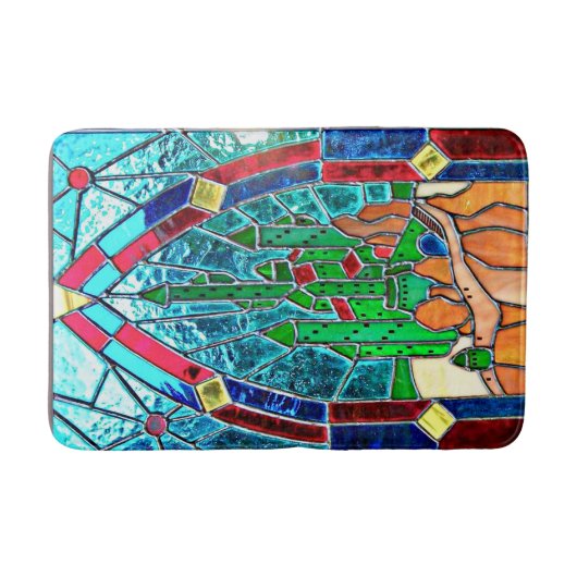 Emerald Castle Stainglass uit de Tovenaar van Oz Badmat (Voorkant)