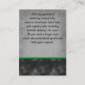 Emerald Celtic Cross Zwart, Grijze behuizing Kaart (Achterkant)