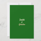 Emerald & Champagne Rhombus Wedding Save the Date Kaart (Achterkant)