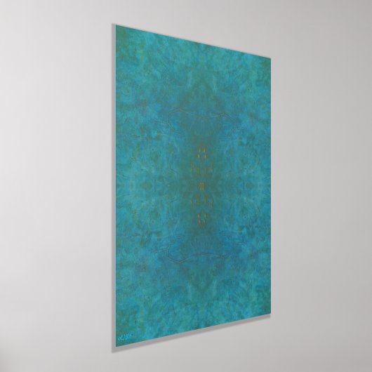 Emerald Charm Gold Folie Print (Laagn)