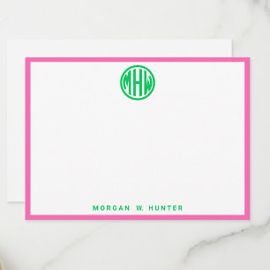 Emerald Circle Monogram Lettertype #5DS DIY BG Hee Bedankkaart