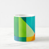 Emerald Citrus Geometric Abstract Koffiemok (Center)