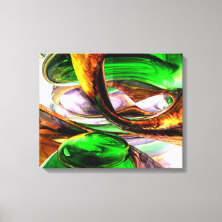Emerald City Abstract Canvas Afdruk