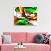 Emerald City Abstract Canvas Afdruk (Insitu (Woonkamer))