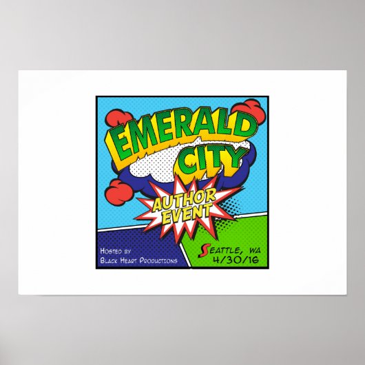 Emerald City Author Event Poster (Voorkant)