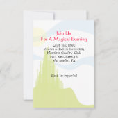 EMERALD CITY Bat Mitzvah Wizard Oz Party Card Kaart (Voorkant)