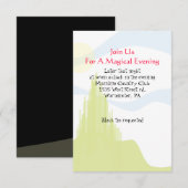 EMERALD CITY Bat Mitzvah Wizard Oz Party Card Kaart (Voorkant / Achterkant)