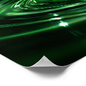 Emerald City Boston Vloeibare Kunst Poster (Hoek)