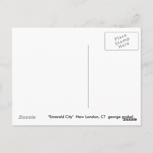 Emerald City Briefkaart (Achterkant)