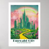 Emerald City Digitale Kunst - Tovenaar van Oz Post Poster (Voorkant)