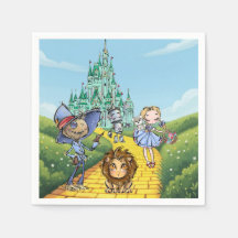 Emerald City Fantasy Verjaardag Gele Bakstenen Weg