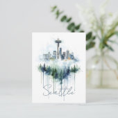 Emerald City Mist: Seattle Briefkaart (Staand voorkant)
