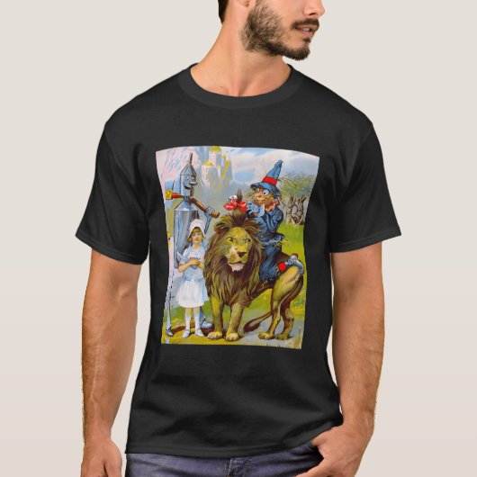 Emerald City Oz Tin Lion Scarecrow Dorothy Wizard T-shirt (Voorkant)